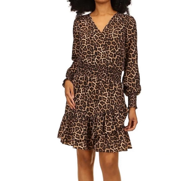 Lot of (3) Michael Kors dresses (red, black and animal print) - Picture 6 of 7